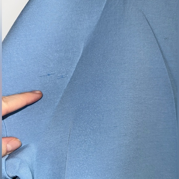 ANTHROPOLOGY MESH PANELED BLUE SWEATSHIRT SZ L - Picture 8 of 9